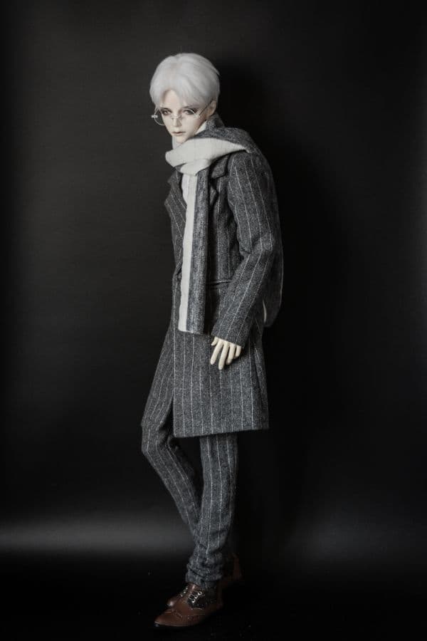 WY39 弁護士 ストライプコート 2点セット スーツ 3分 4分 BJD