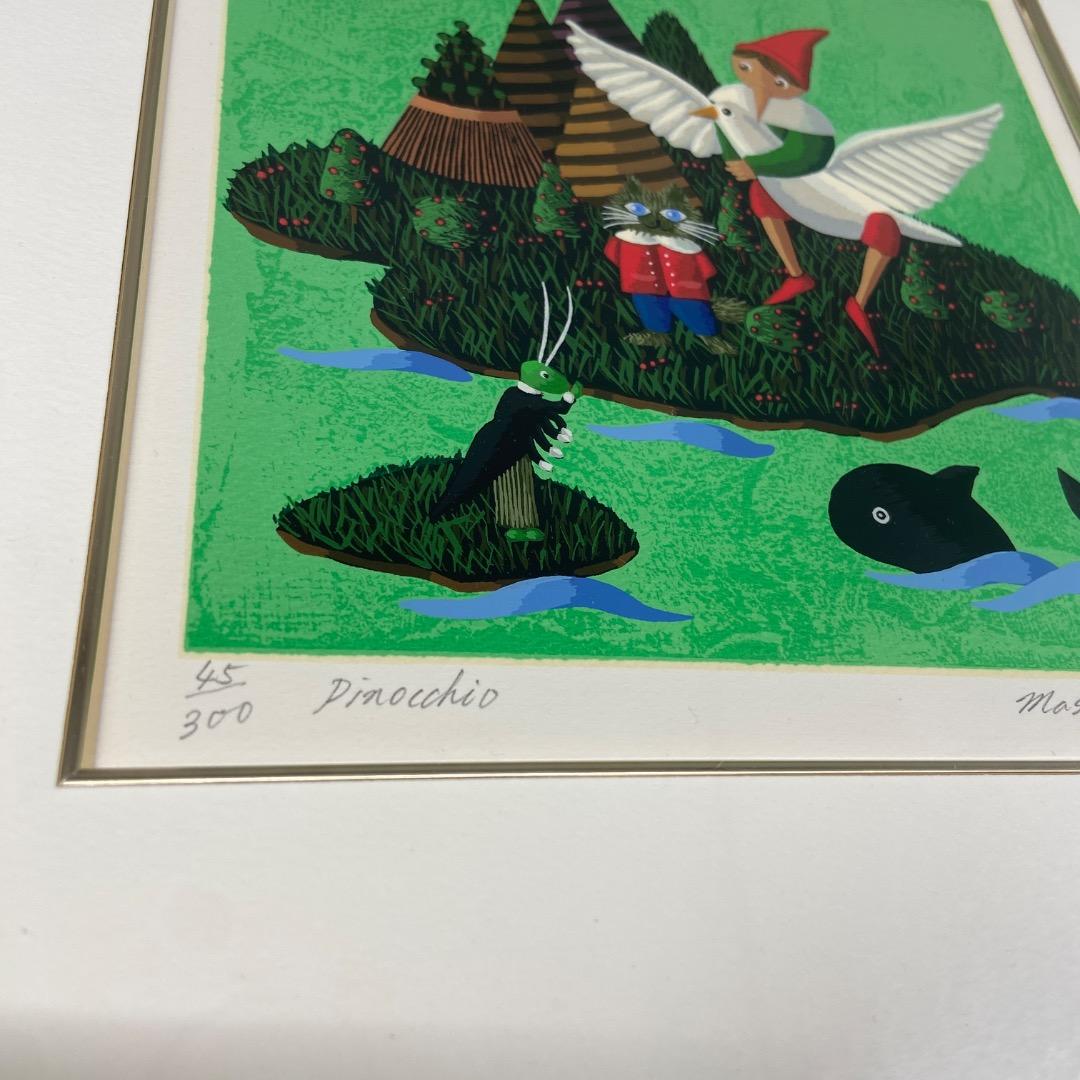 小澤摩純　ピノキオ　ブラッシュゴールド　30角　インテリア　絵画　PINOKIO