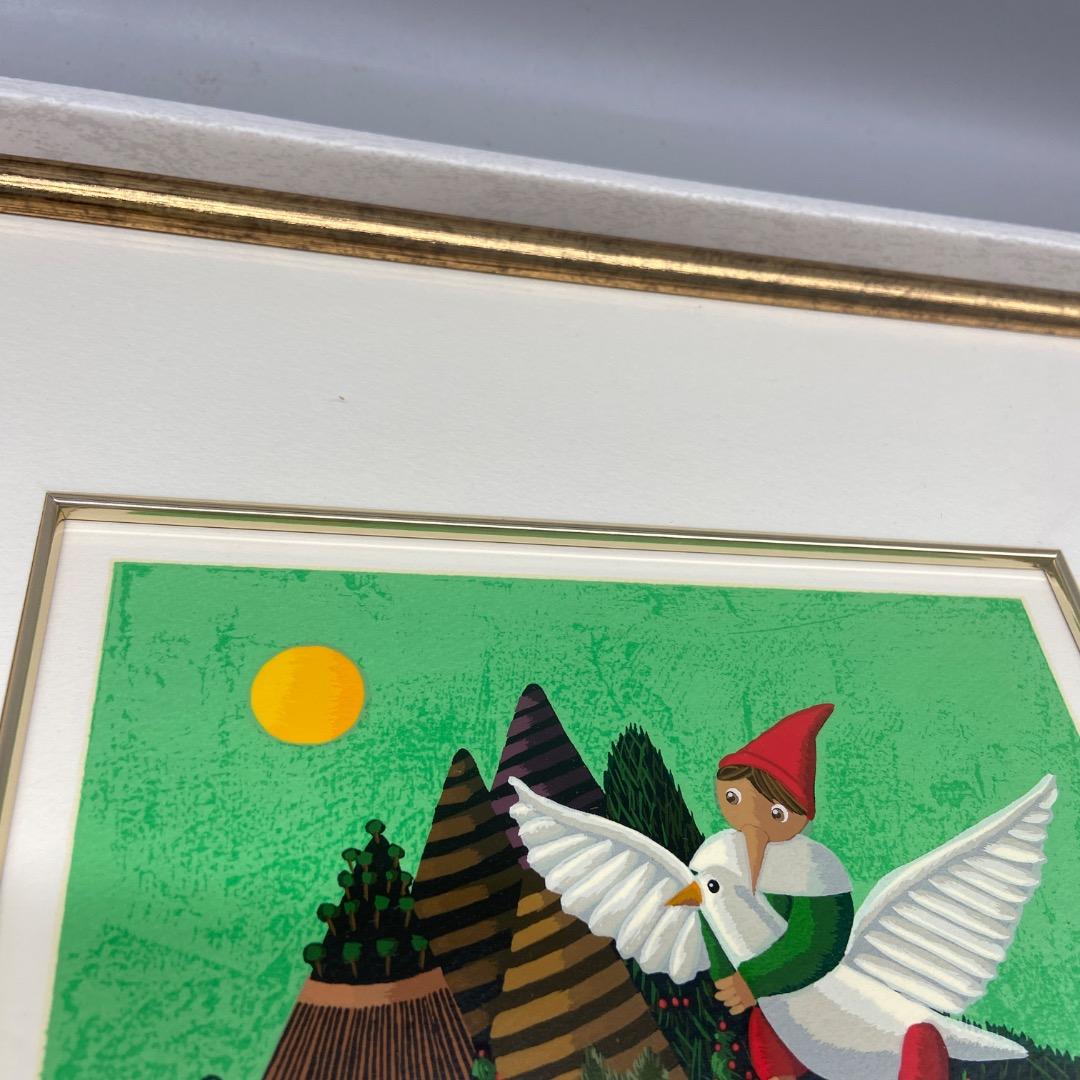 小澤摩純　ピノキオ　ブラッシュゴールド　30角　インテリア　絵画　PINOKIO