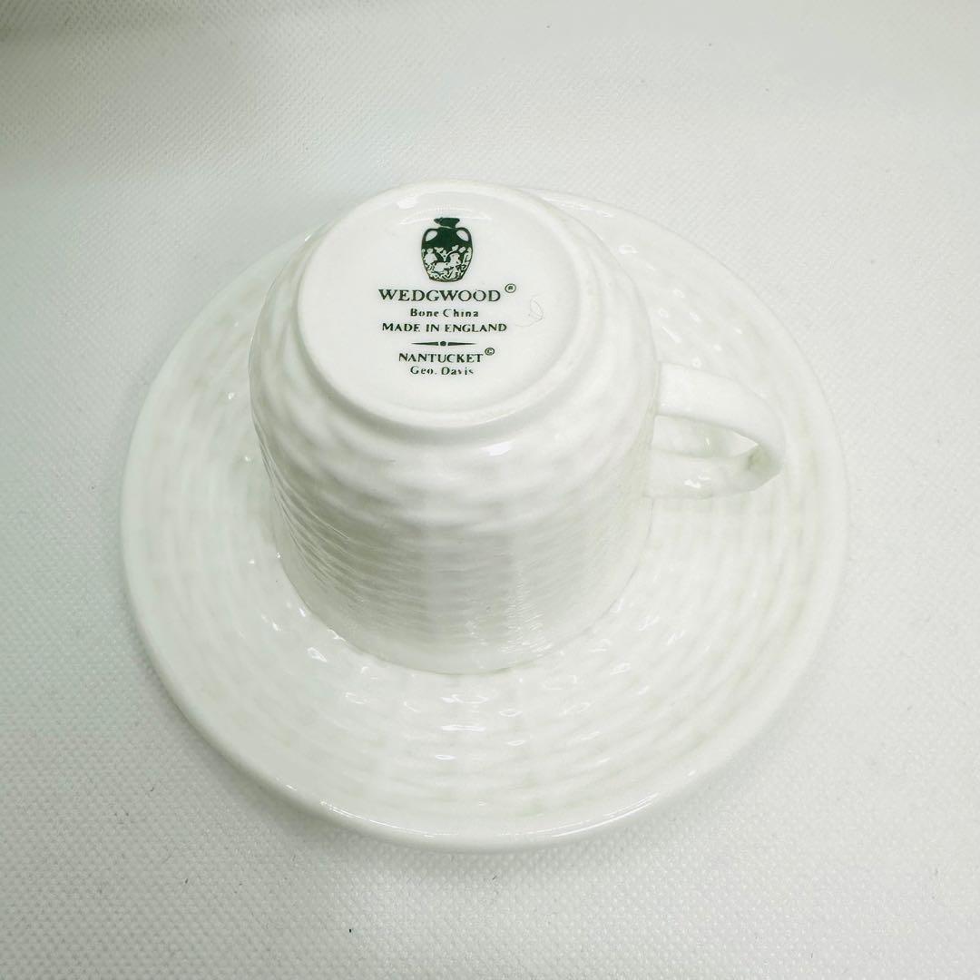 【美品】ウェッジウッド ナンタケット カップ＆ソーサー プレート 3点セット