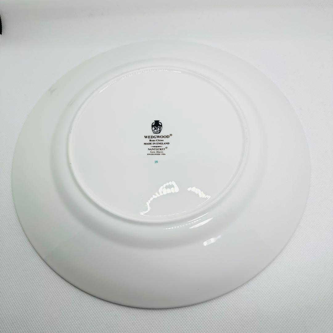 【美品】ウェッジウッド ナンタケット カップ＆ソーサー プレート 3点セット