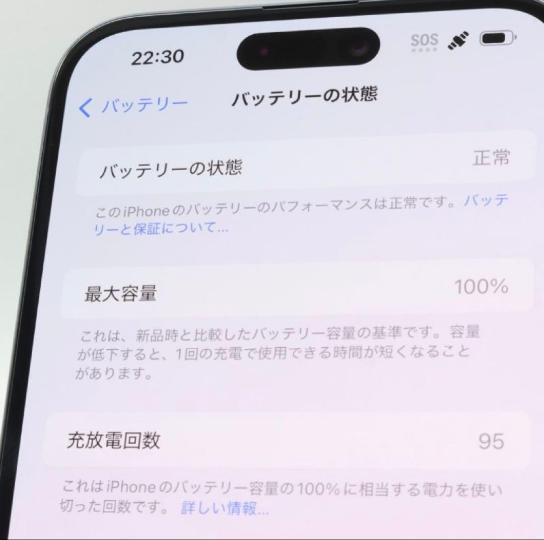 Apple iPhone15 Plus 128GB Black バッテリ100%