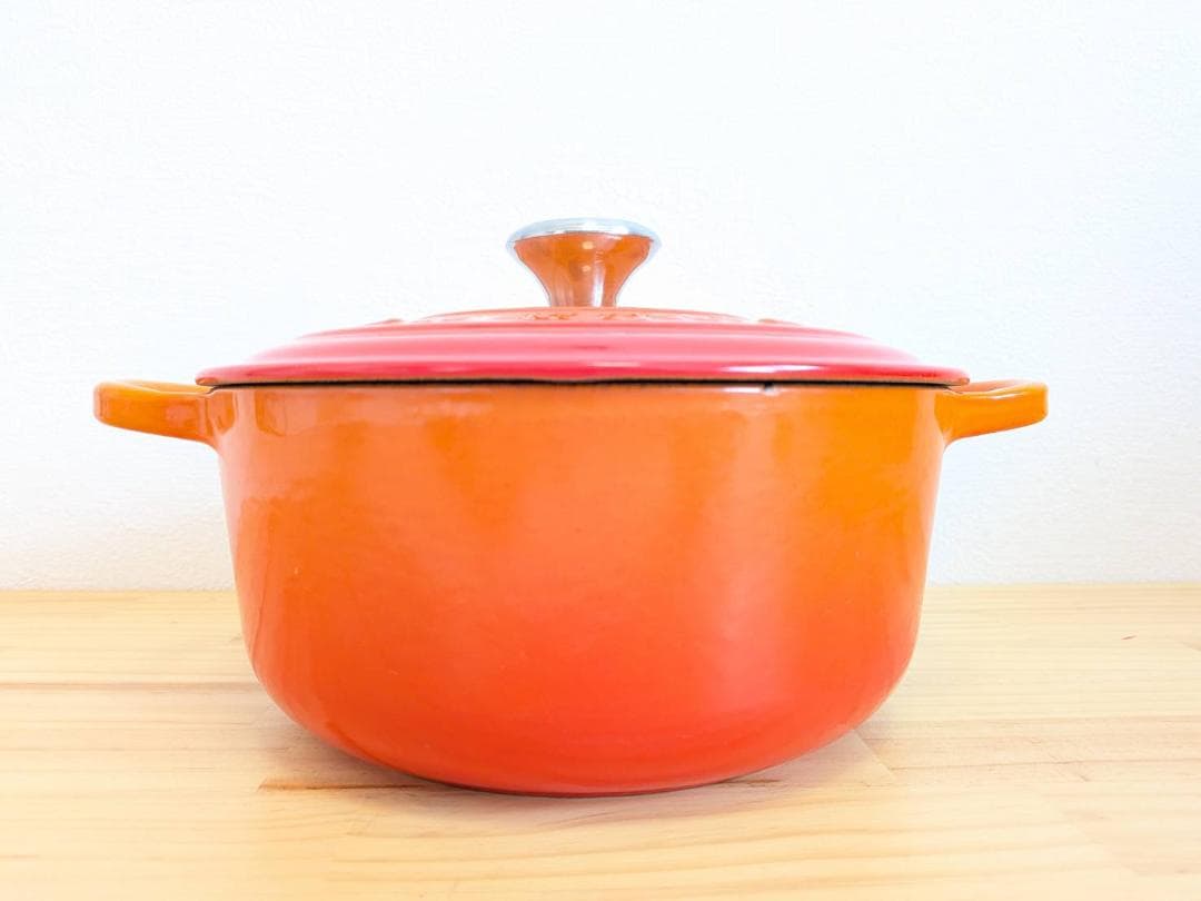 LE CREUSET オレンジ 土鍋 24cm