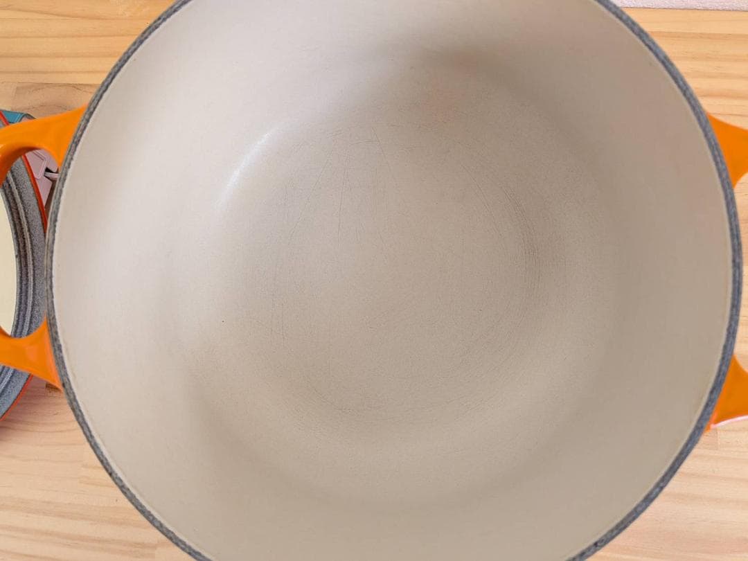 LE CREUSET オレンジ 土鍋 24cm