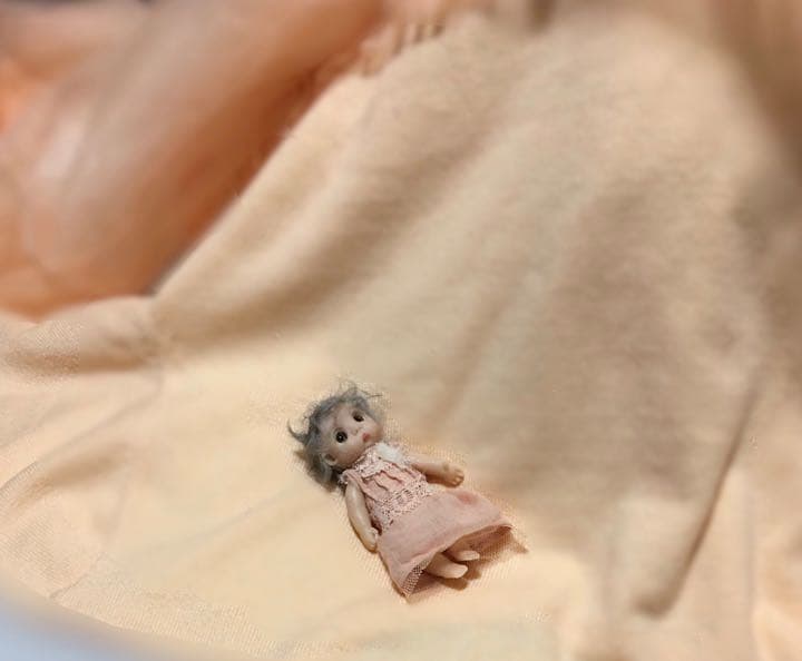 ☺︎︎ ハンドメイド  約8センチの女の子 ooak doll ✽.。.