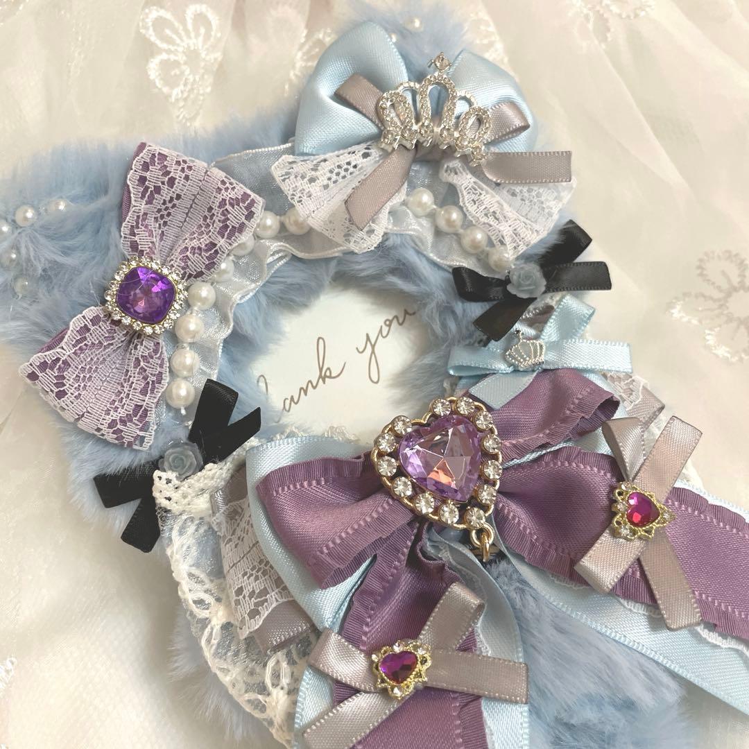 【25-110】ぬい服ちびぐるみ　いつぬい12センチリボン　ヘッドドレス