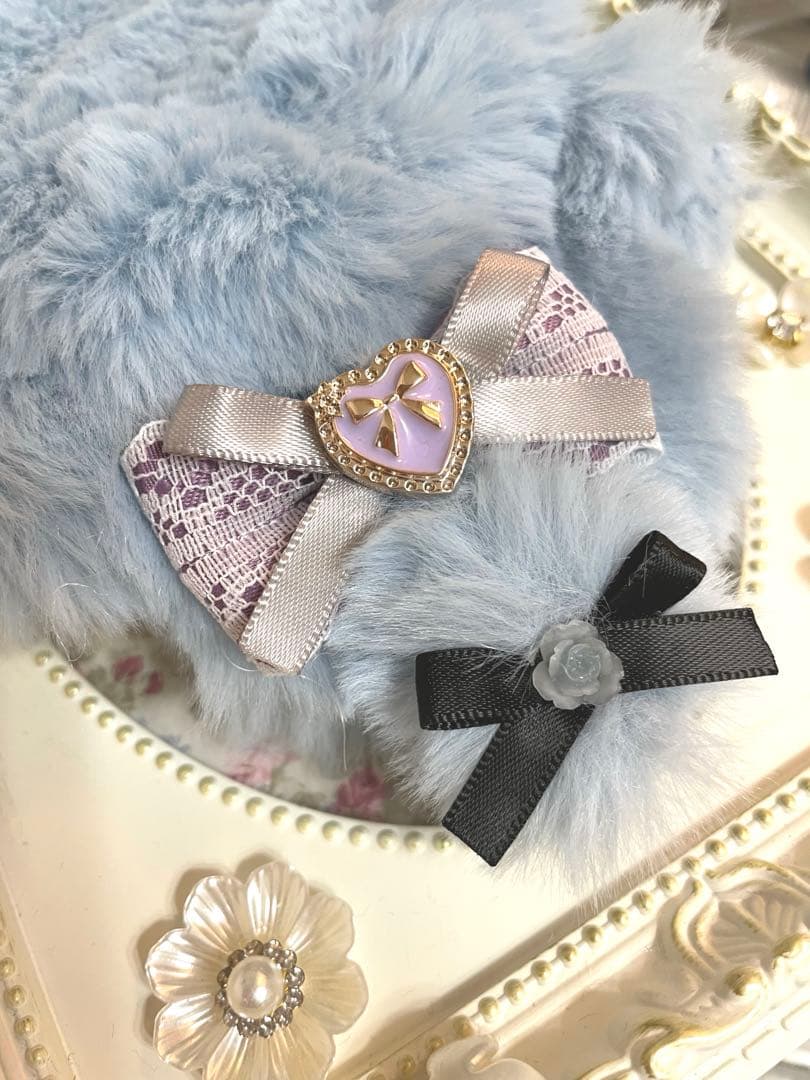 【25-110】ぬい服ちびぐるみ　いつぬい12センチリボン　ヘッドドレス