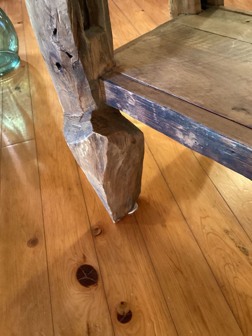 木製3段ラック アンティーク風