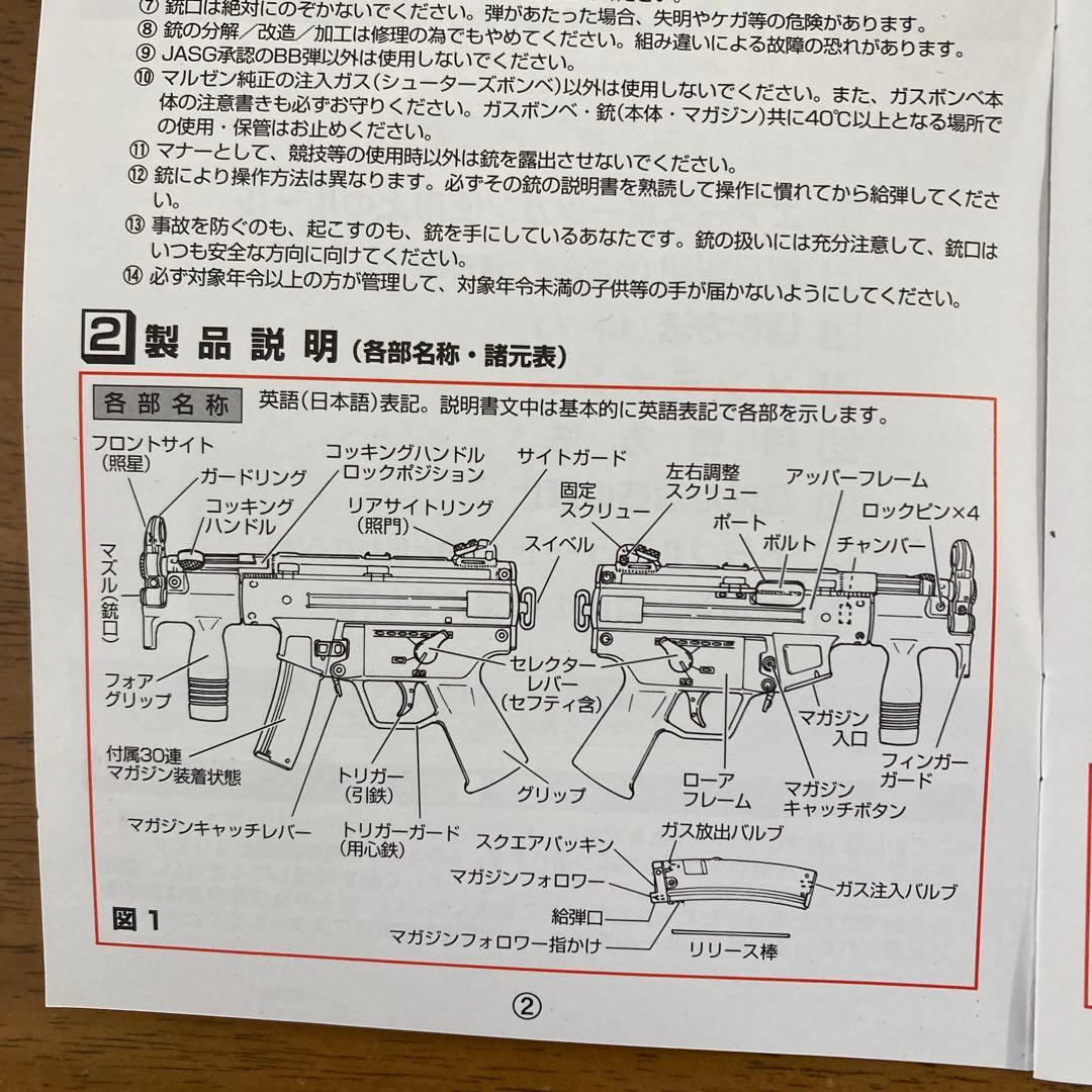 マルゼン.MP5K A4 クルツ.フルオートブローバックガスガン(JASG適合)