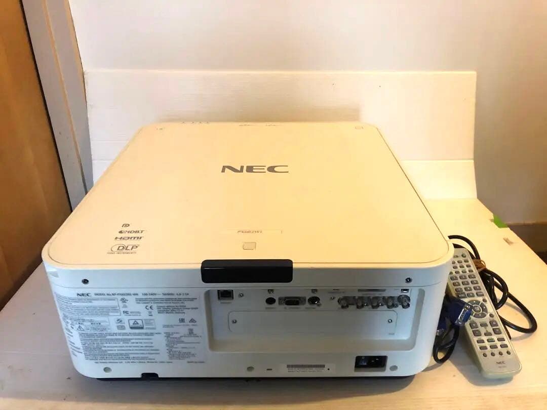 NEC レーザー　NP-PX602WL-WHJD 6000lmランプ残1.7万h