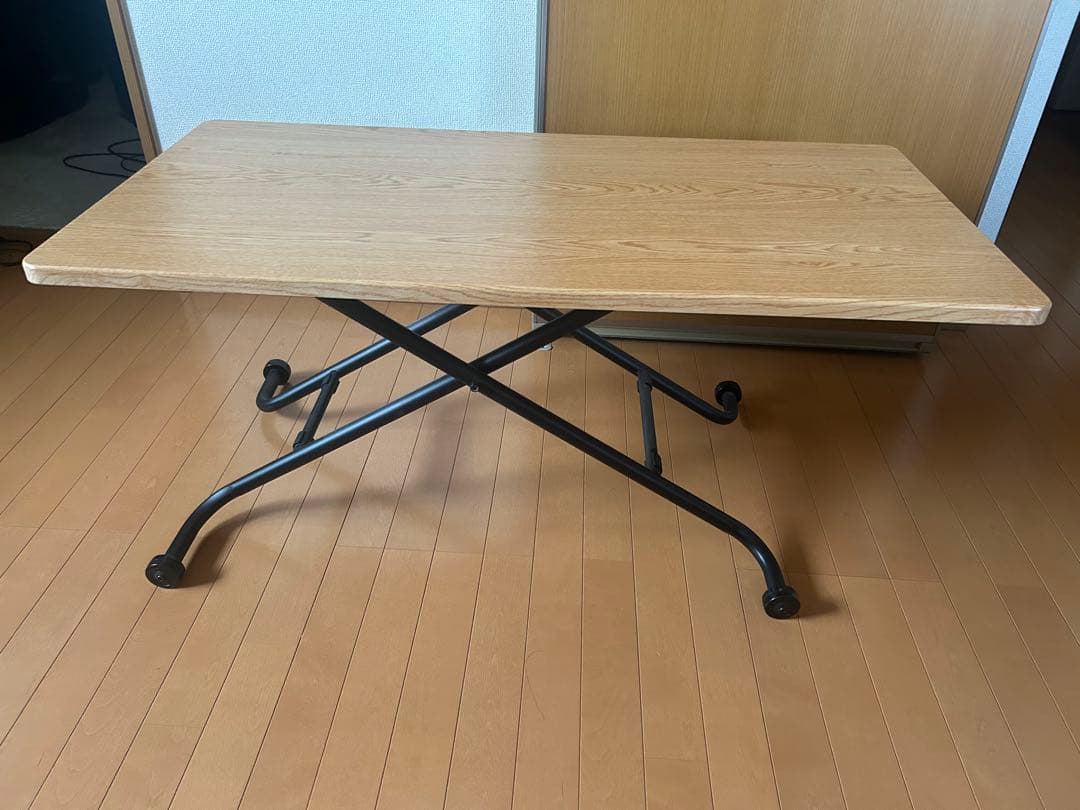 ニトリ 昇降テーブル ライザN ライトブラウン