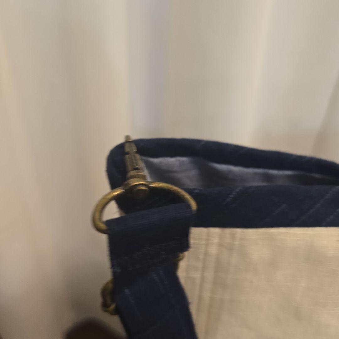 ２way 切り嵌め（きりばめ）名古屋帯リメイク　底大島紬　バッグ㊹