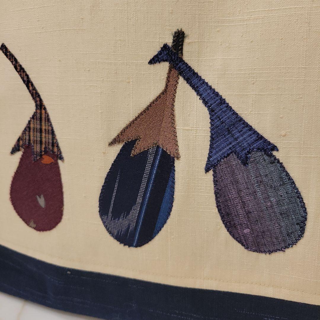 ２way 切り嵌め（きりばめ）名古屋帯リメイク　底大島紬　バッグ㊹