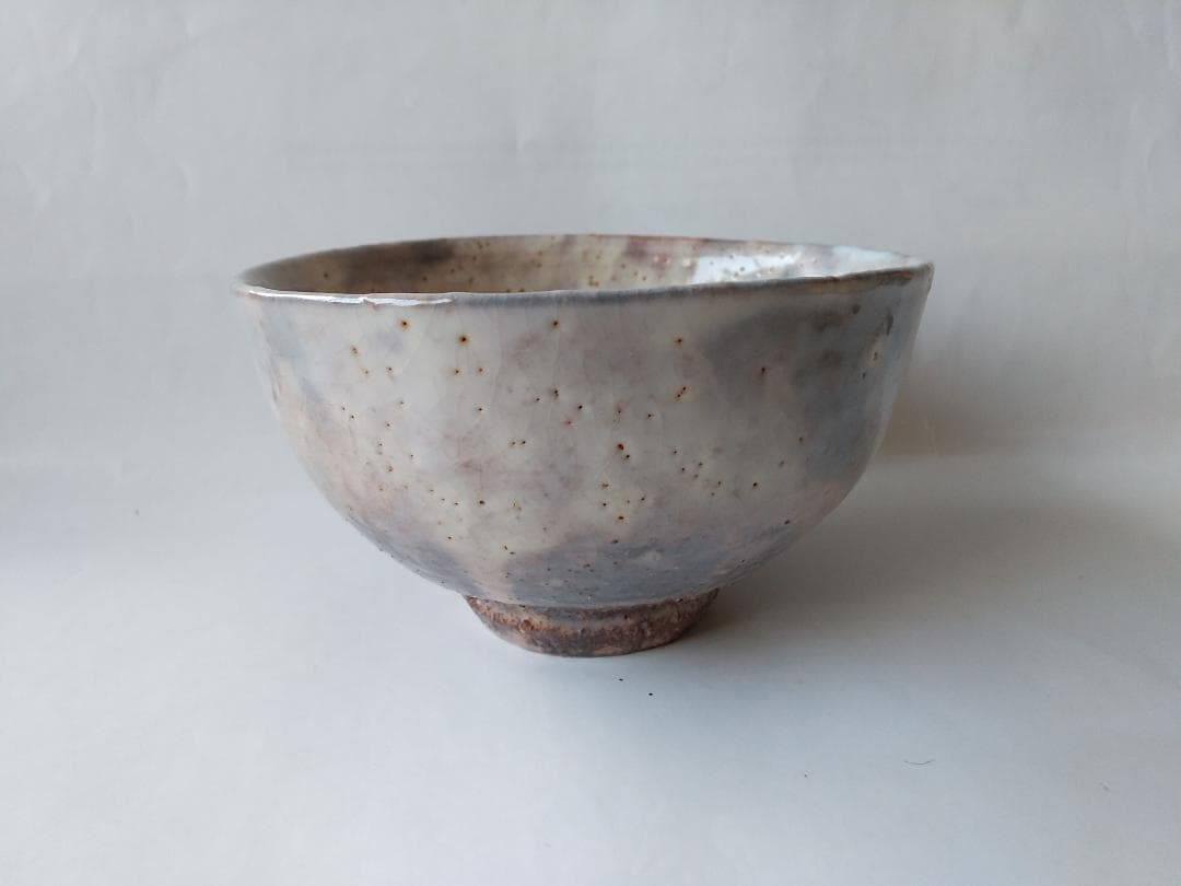 萩焼 茶碗 十二代 大和萬山 作 萩焼 共箱 共布 茶道具 抹茶碗 新品 未使用