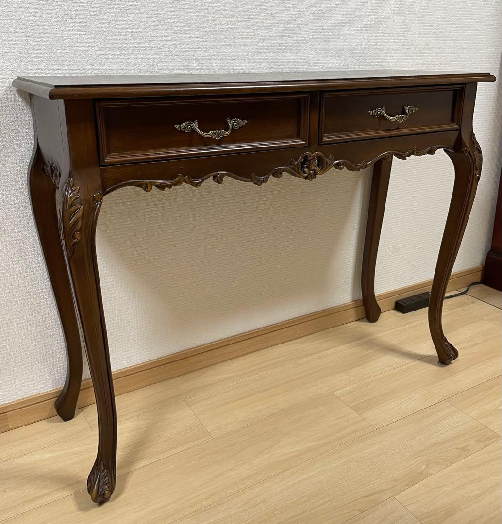 コンソール テーブル 机 アンティーク ロココ 家具 フレンチヨーロッパ