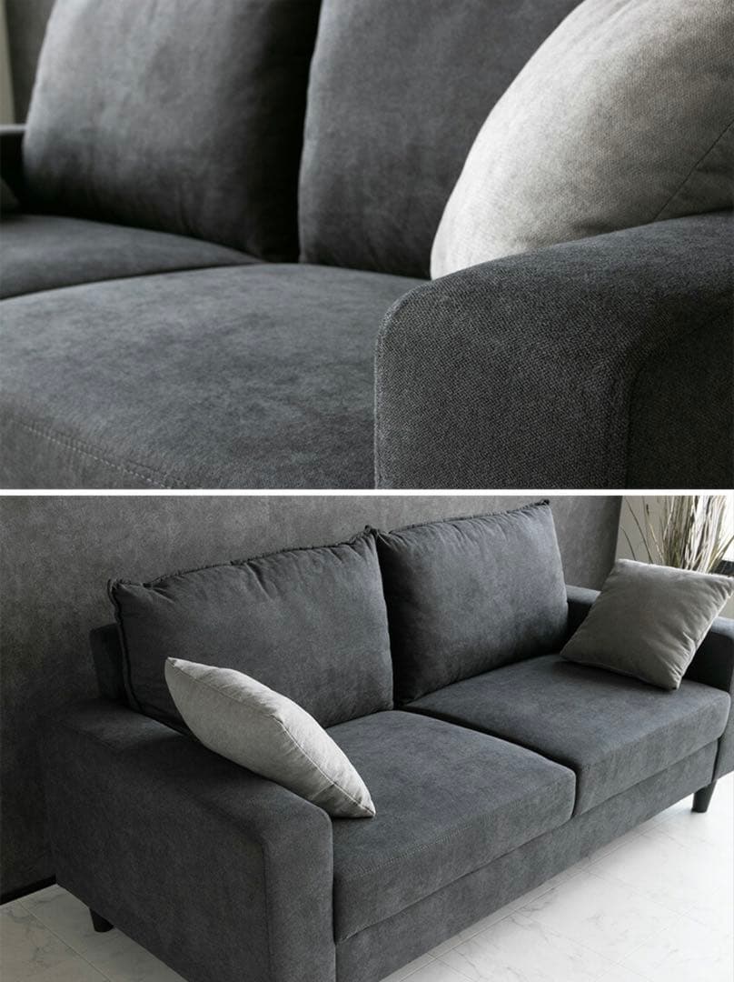 ファブリック製 3人掛けソファ 183cm