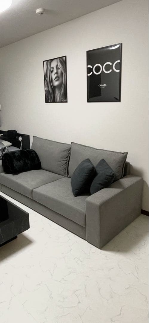 ファブリック製 3人掛けソファ 183cm