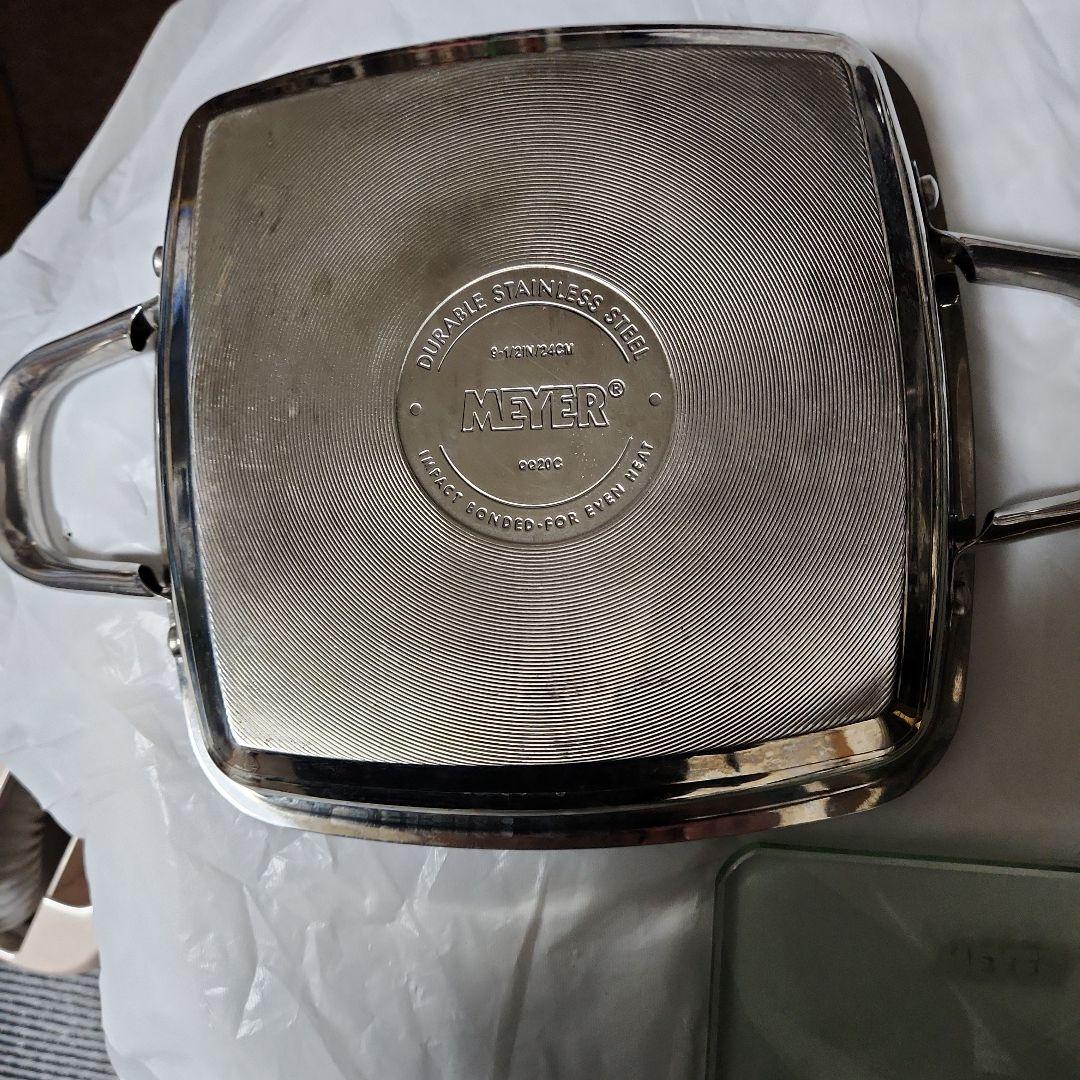 MEYER ステンレススチール グリルパン 25cm