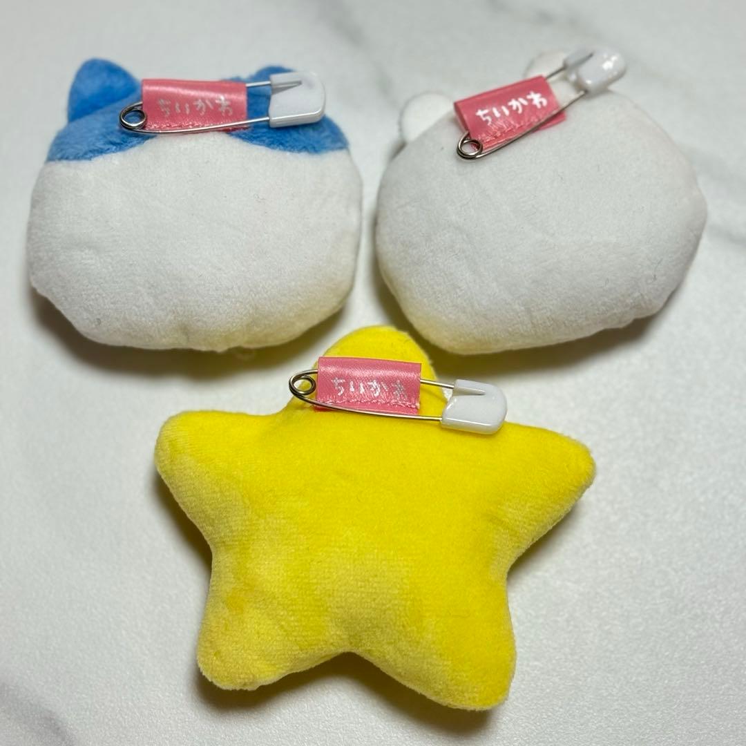 【激レア】ちいかわらんど ノベルティ もっとなかよしぬいぐるみバッジ 3点セット