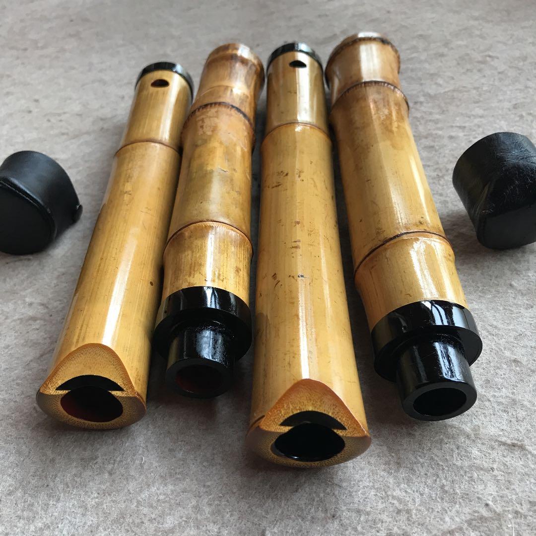 4 尺八　沢山銘　一尺八寸管　一尺六寸管　値下げ　鍵付きケース