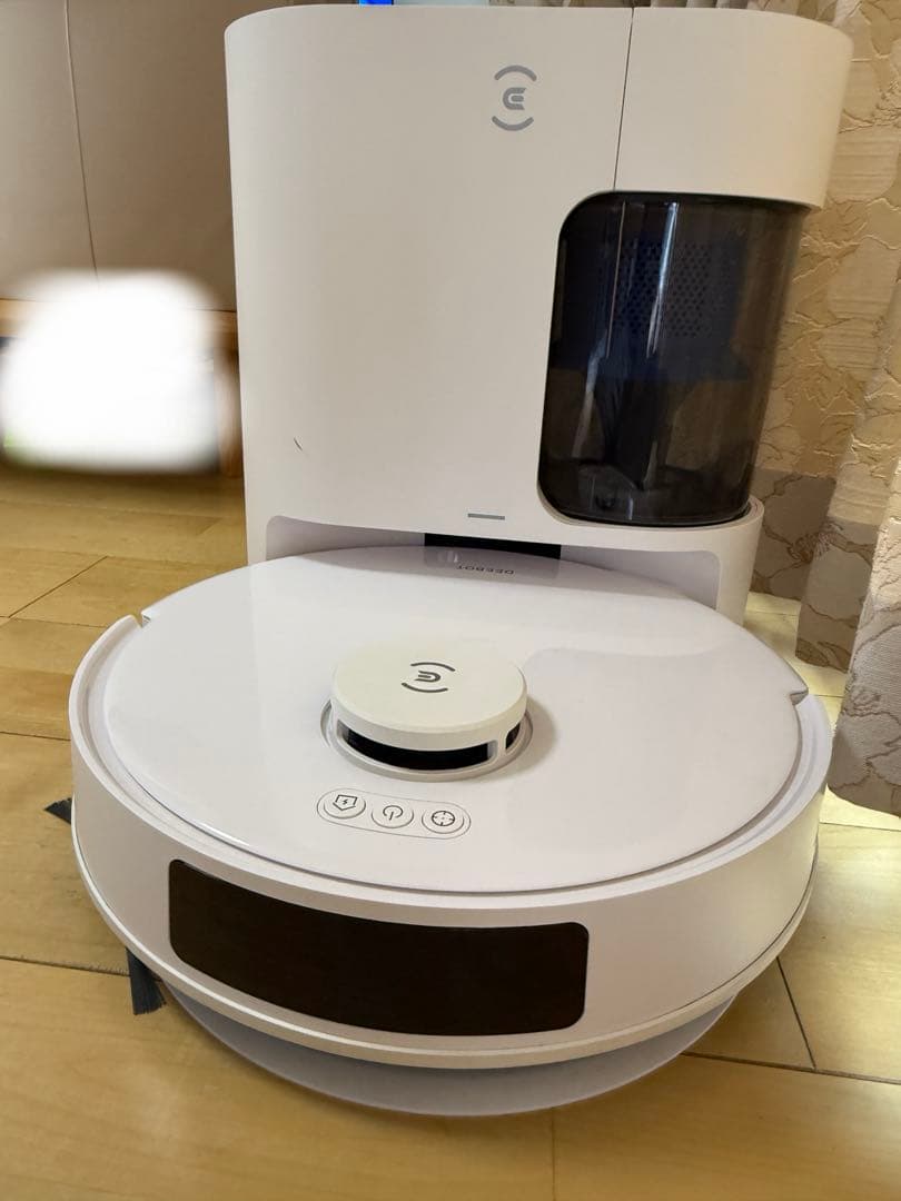 ロボット掃除機本体 ホワイト ブルーフィルター付き