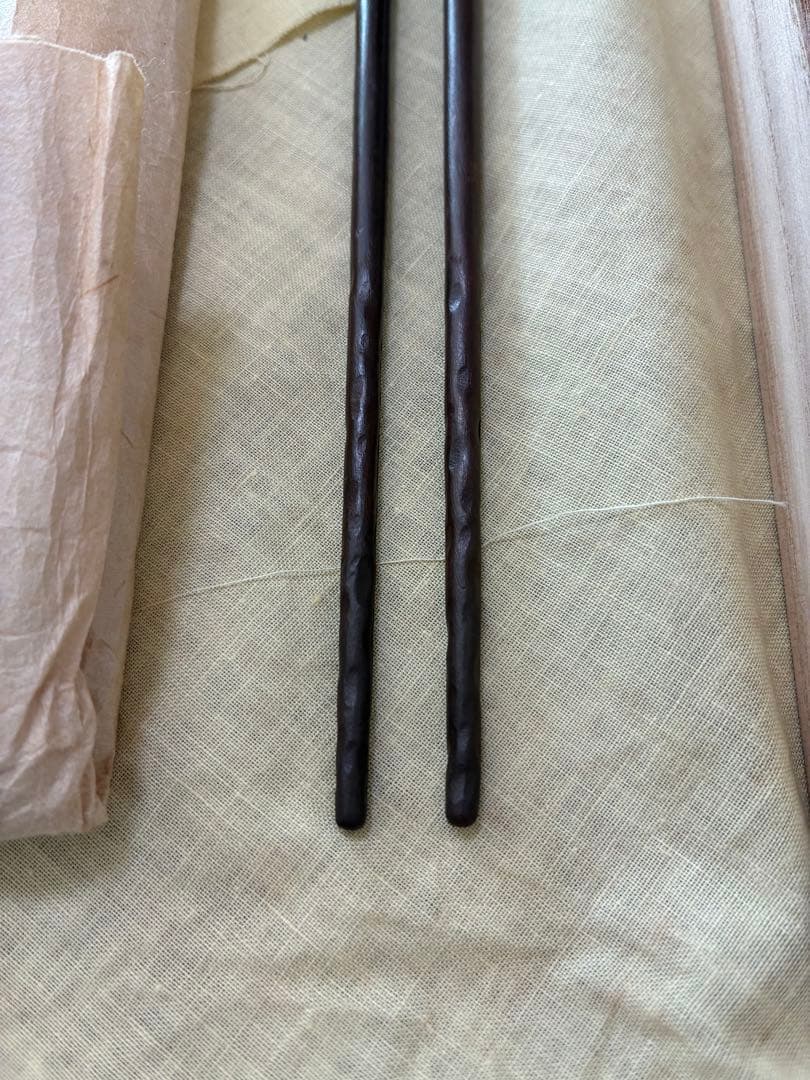 【新品 未使用】　宮崎寒雉　利休　火箸　茶道具