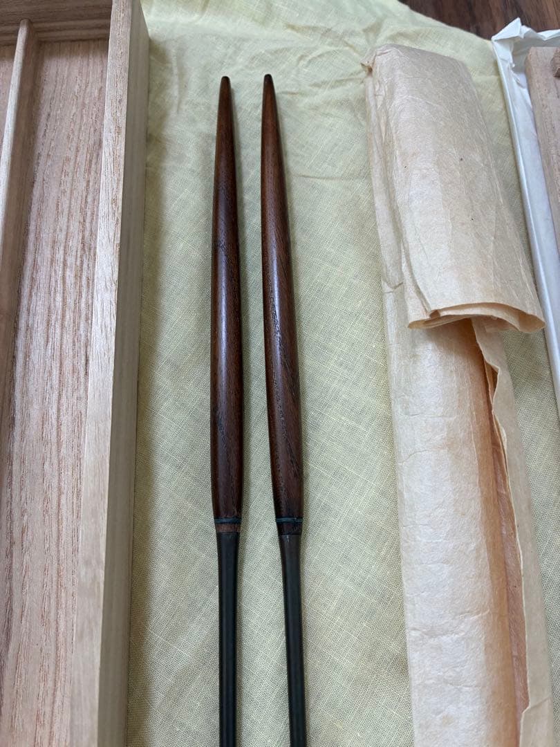 【新品 未使用】　宮崎寒雉　利休　火箸　茶道具