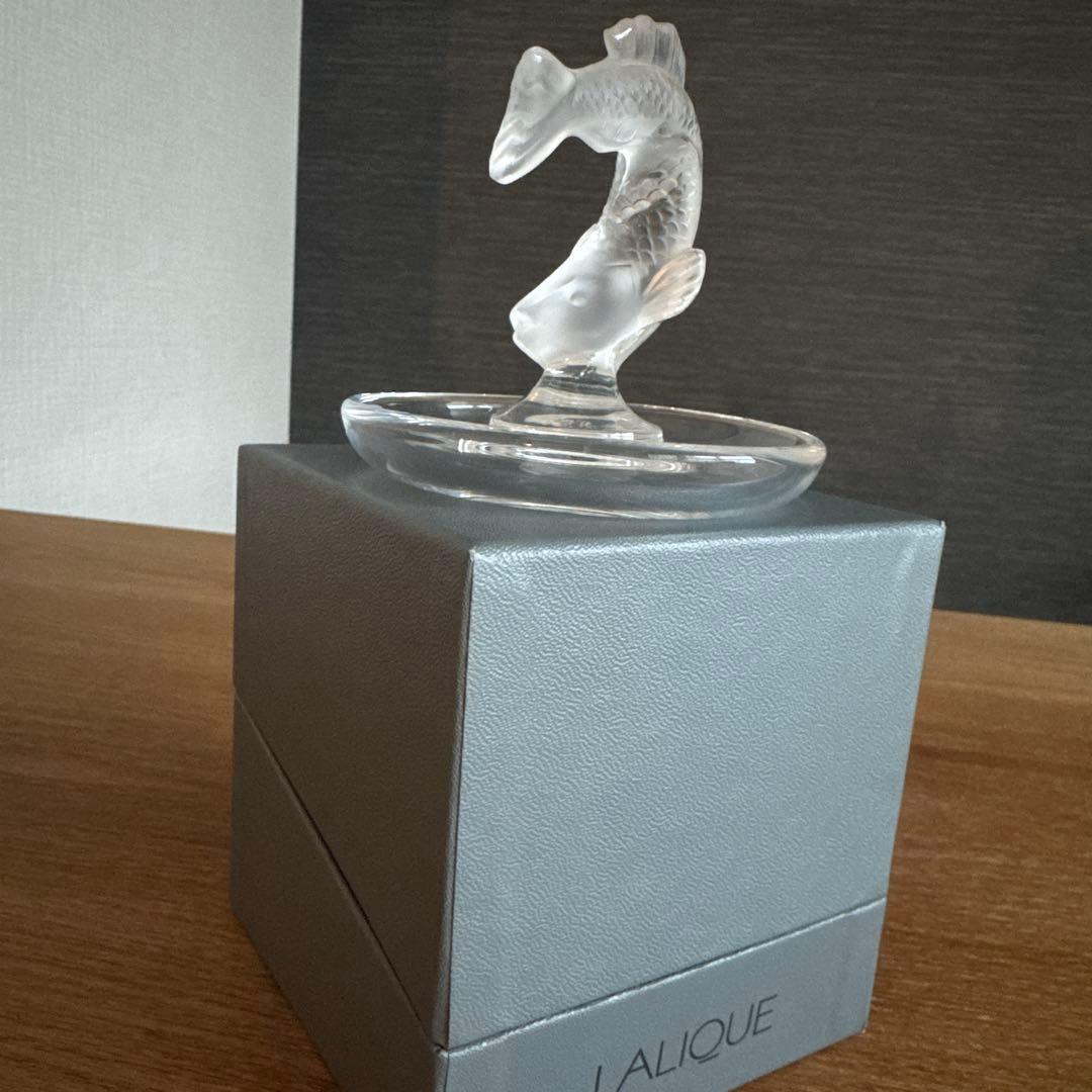 LALIQUE 跳ねる魚　トレイ