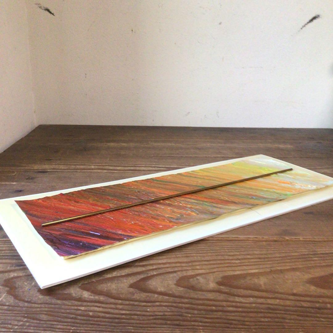 No3827額装　作者不詳　抽象画　サイン有　絵画　美術　アート　芸術　送料無料