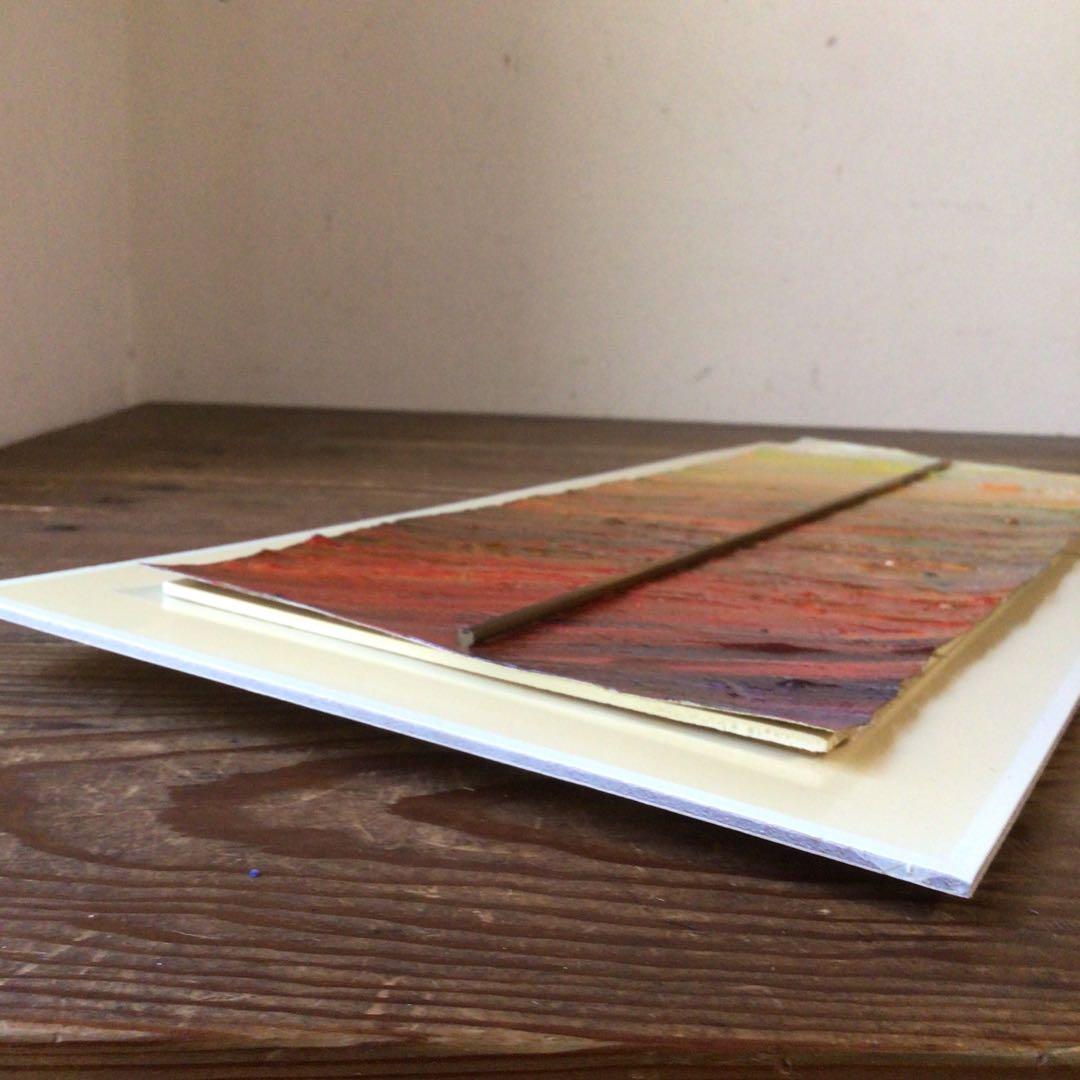 No3827額装　作者不詳　抽象画　サイン有　絵画　美術　アート　芸術　送料無料