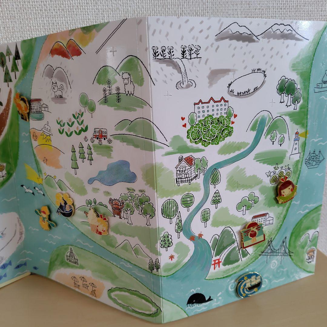 ●　旅する絵本 Shinichi Katoh　ピンバッジ　7点付き