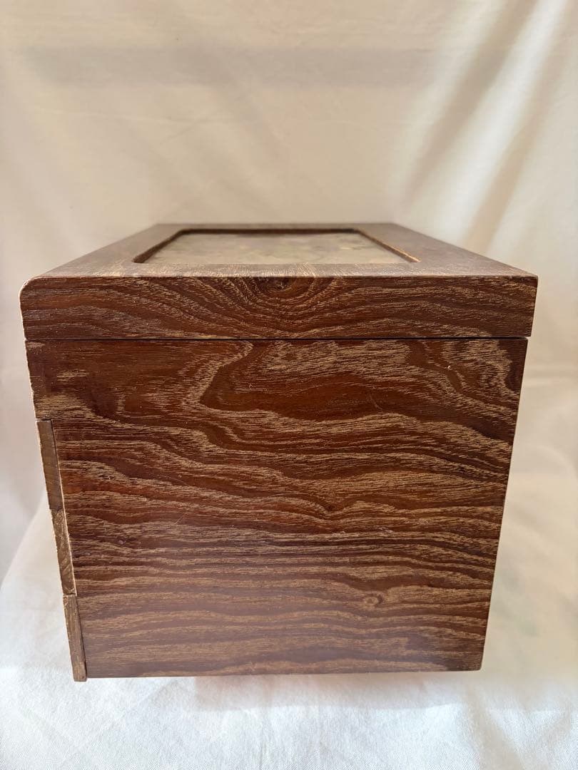 木製整理箱　宝石箱　裁縫箱　小物収納　昭和　ヴィンテージ