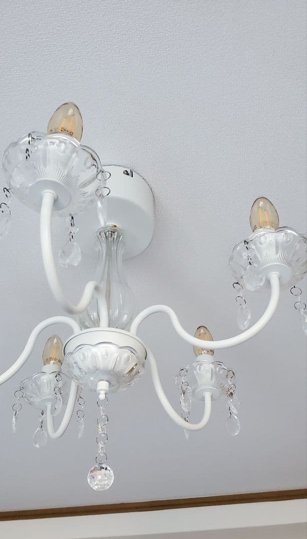 IKEA　 照明器具　 シャンデリア型 　LED電球付き　5灯　天井照明　家電