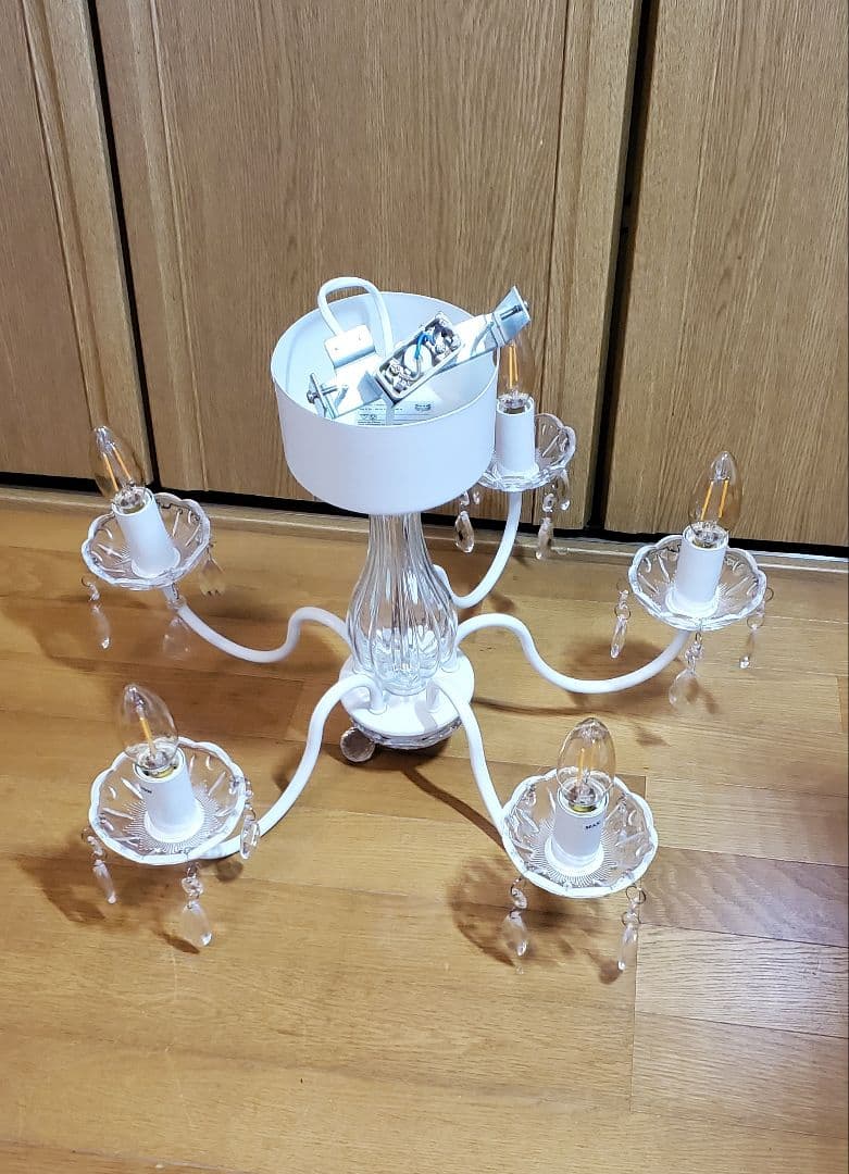 IKEA　 照明器具　 シャンデリア型 　LED電球付き　5灯　天井照明　家電