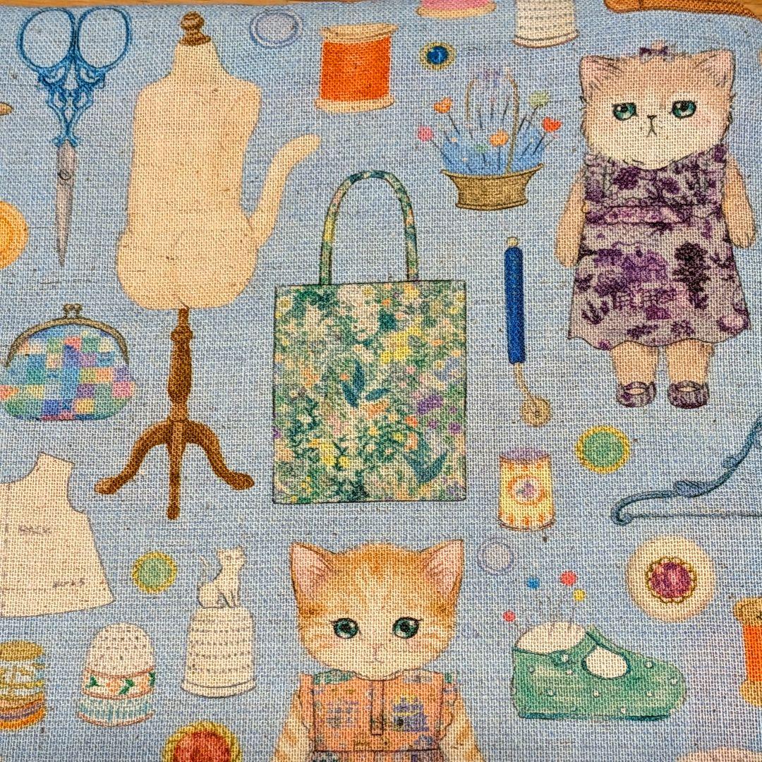 ふわふわガーゼハンカチ⭐️ユキエモン☆ドレスメーカー　ブルー