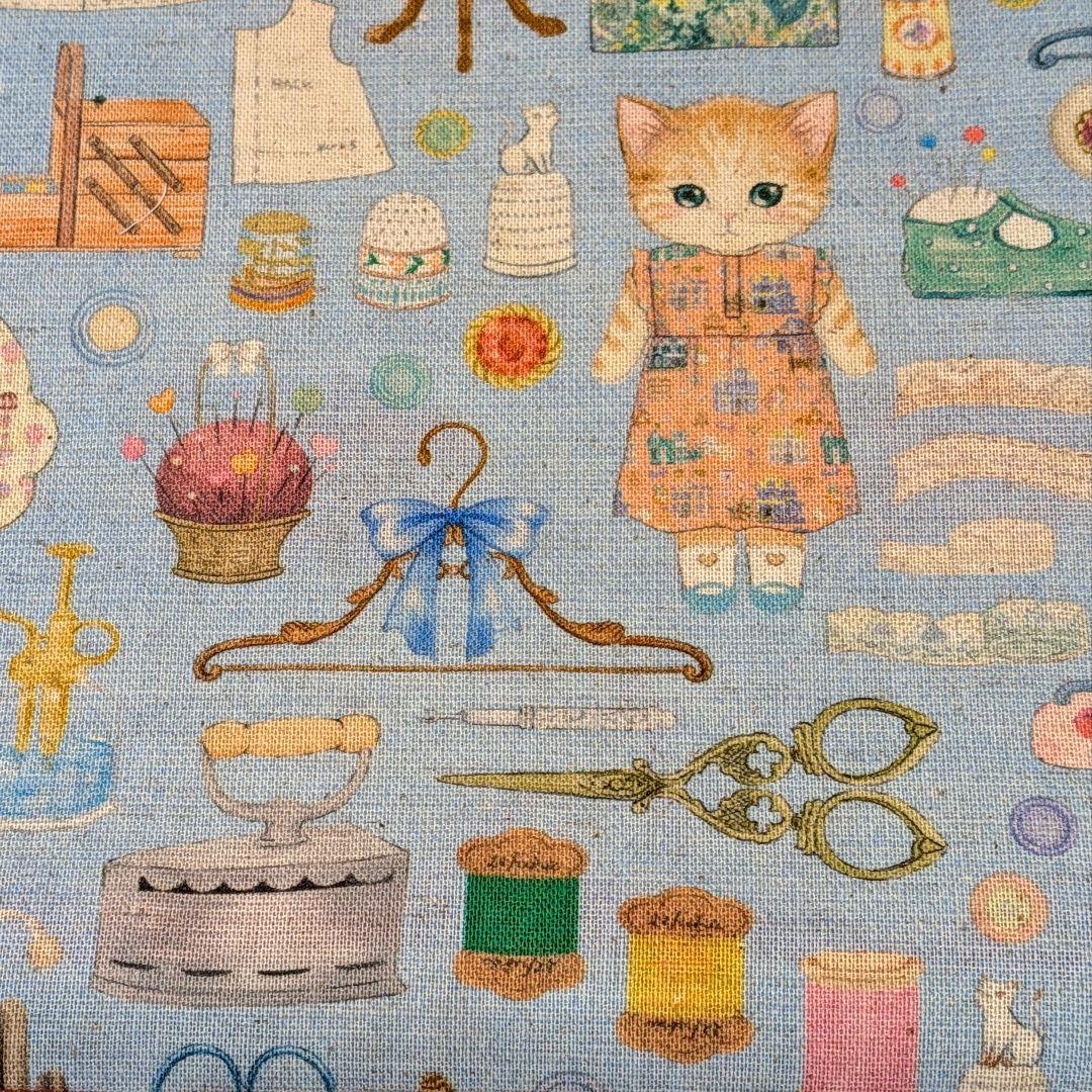 ふわふわガーゼハンカチ⭐️ユキエモン☆ドレスメーカー　ブルー