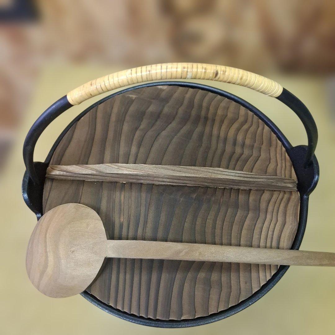 南部鉄器の老舗　及源鋳造　高級南部鉄鍋 直径25cm