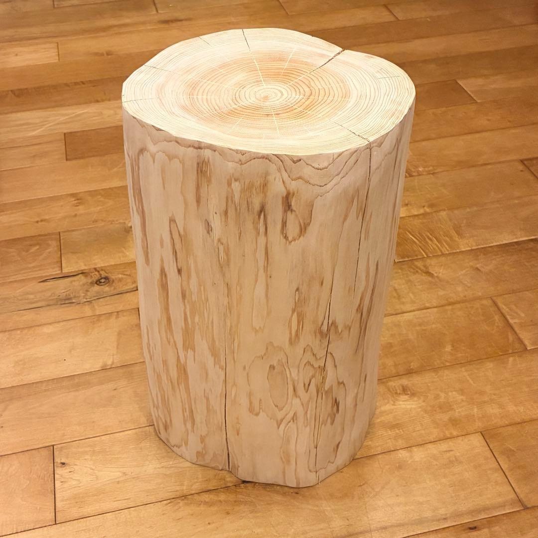 檜　丸太　椅子　スツール　No.1332