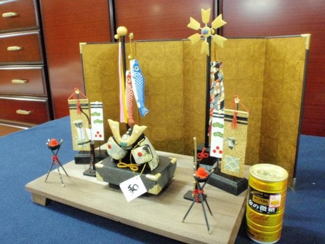 値下即納！◆新品♪50巾 ちりめん五月人形 兜飾り 鯉のぼりセット 京都龍虎堂◆