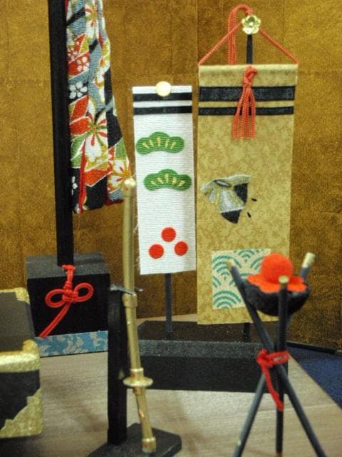 値下即納！◆新品♪50巾 ちりめん五月人形 兜飾り 鯉のぼりセット 京都龍虎堂◆