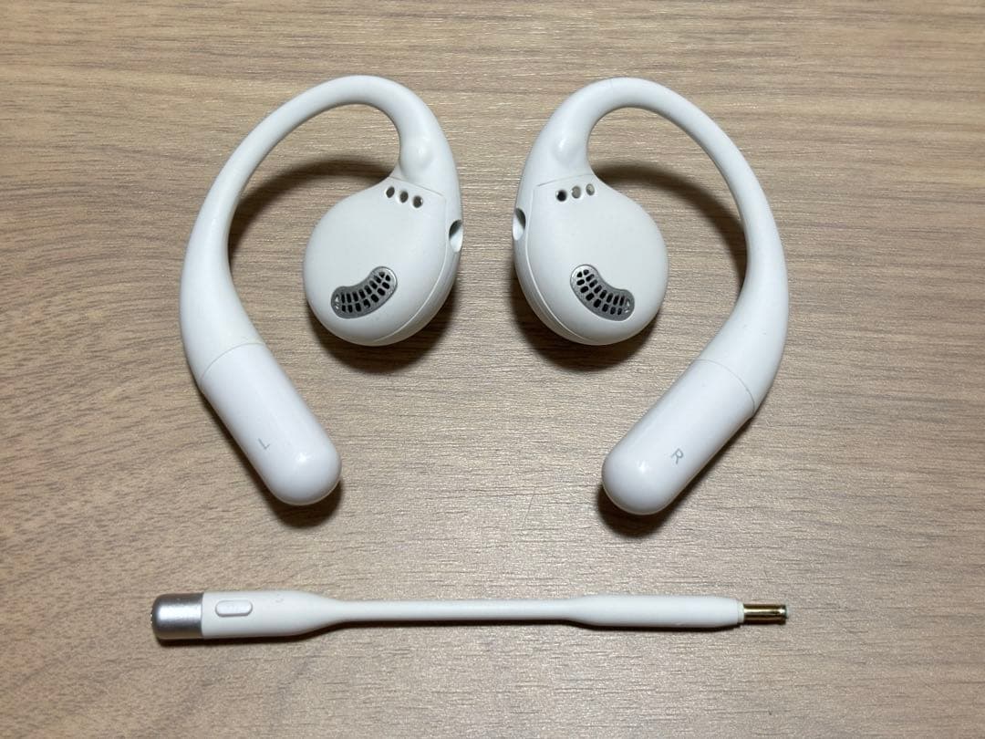 EMEET AirFlowワイヤレスイヤホン ホワイト 充電ケース付き