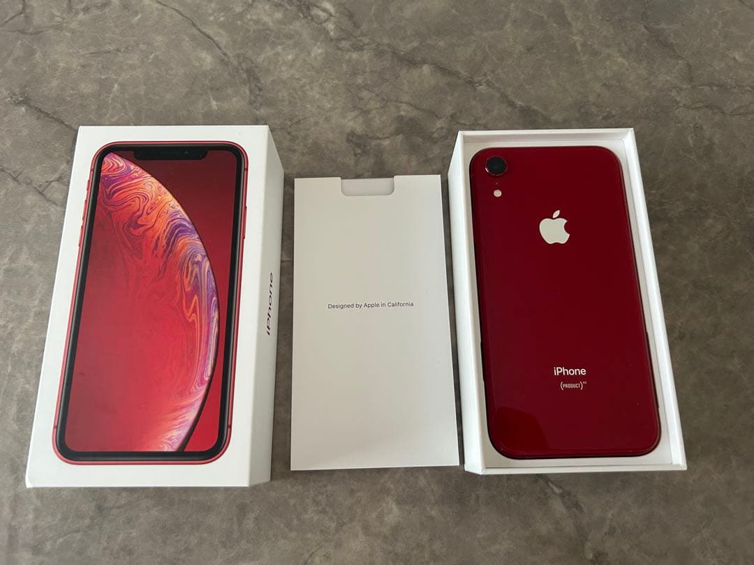 Apple iPhoneXR 64GB 赤 本体 (箱入り)