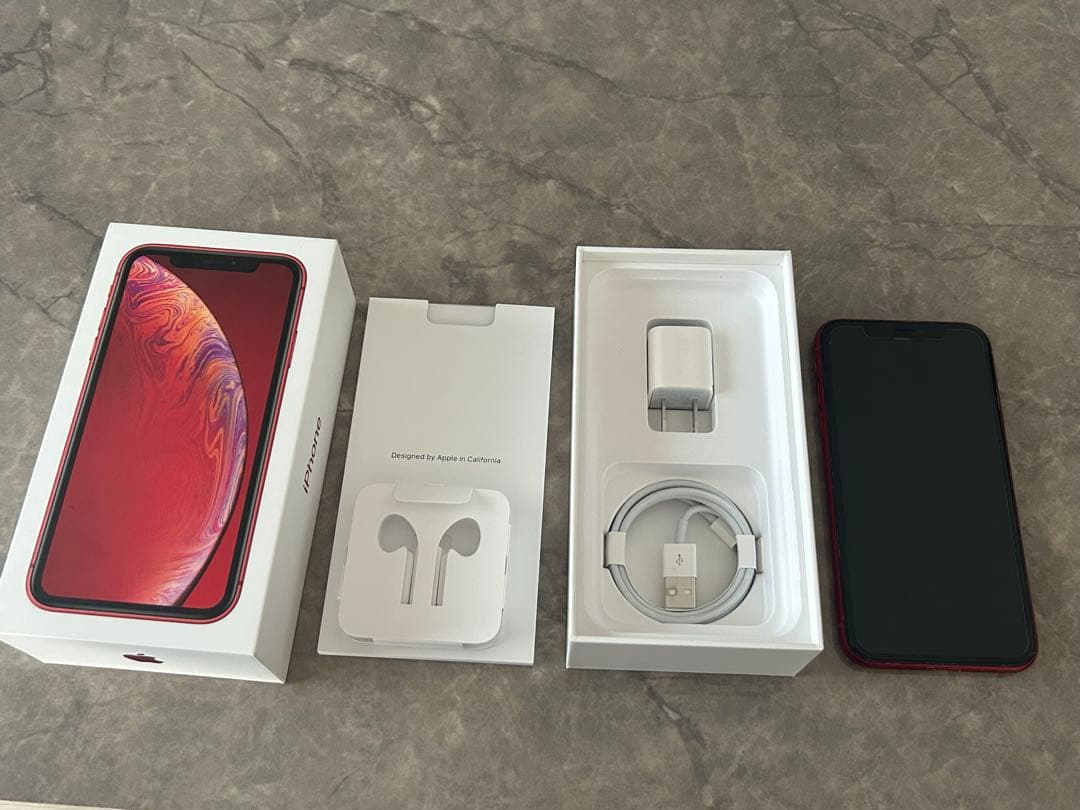 Apple iPhoneXR 64GB 赤 本体 (箱入り)