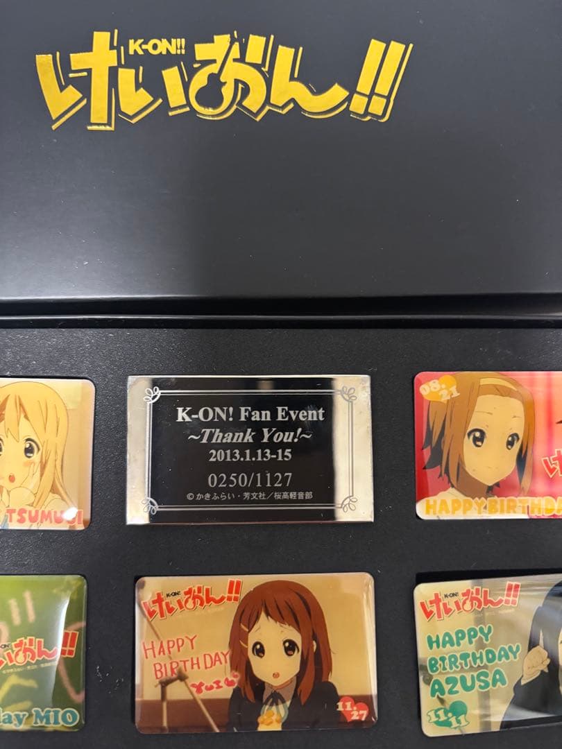 けいおん！ プレミアムピンズセット バースデーイベントカードver.
