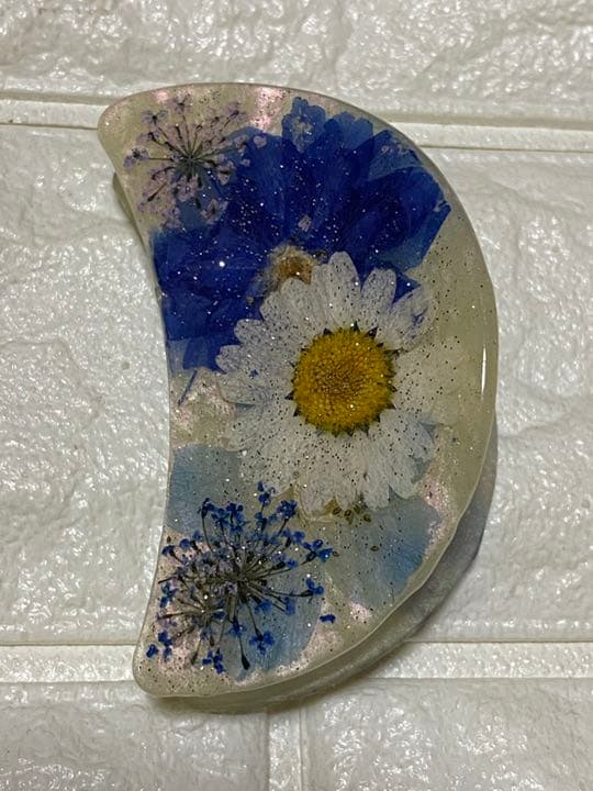 押し花　ヘアクリップ