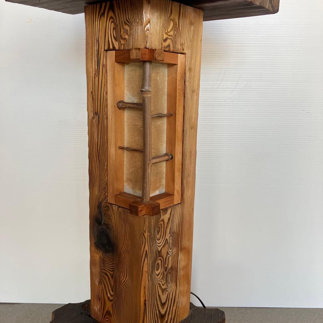 灯籠　秋田杉　和風　照明　高さ80㎝