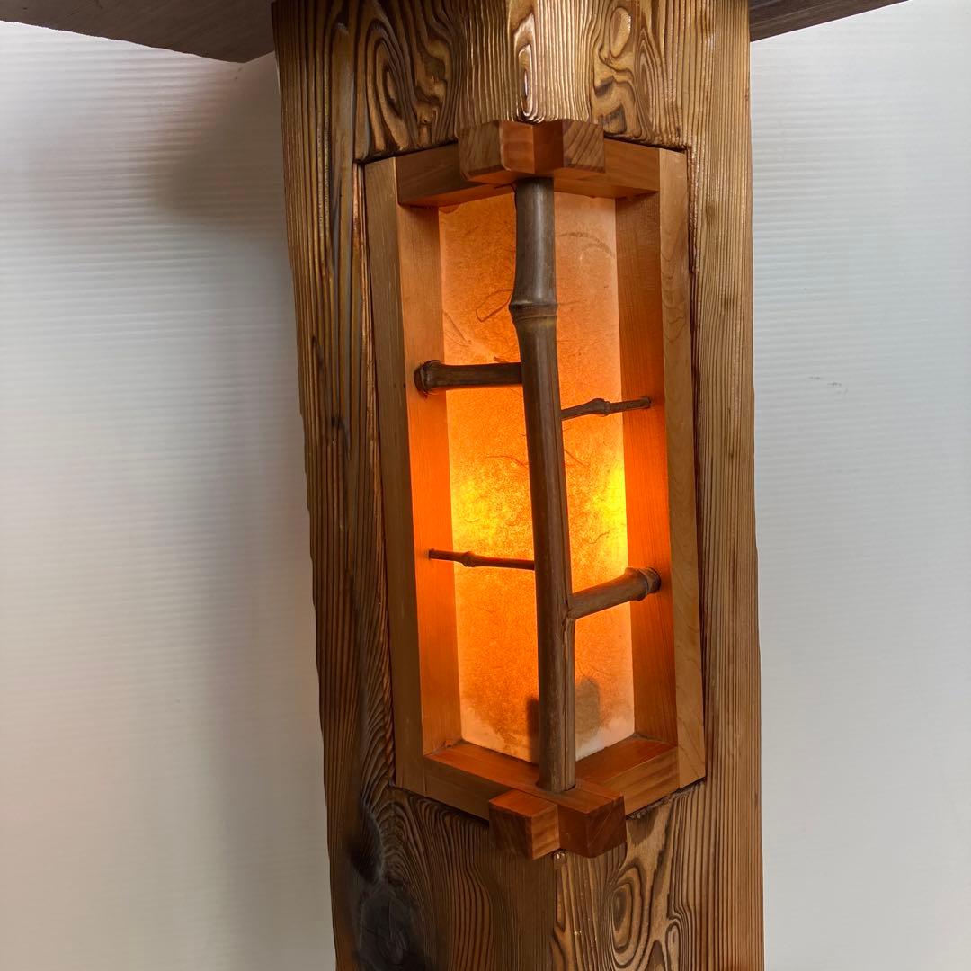 灯籠　秋田杉　和風　照明　高さ80㎝