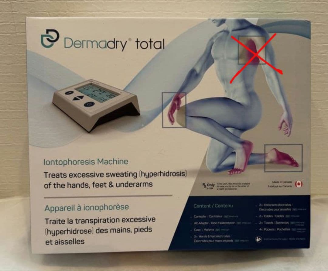 Dermadry トータル 手足用 イオントフォレーシス機器