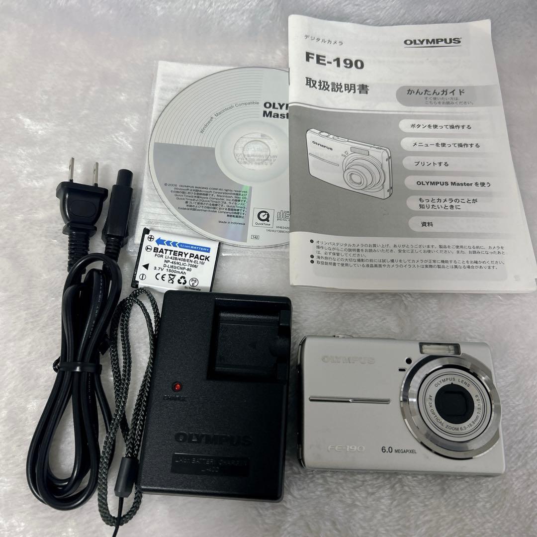 OLYMPUS オリンパス FE-190 シルバー コンデジ デジタルカメラ