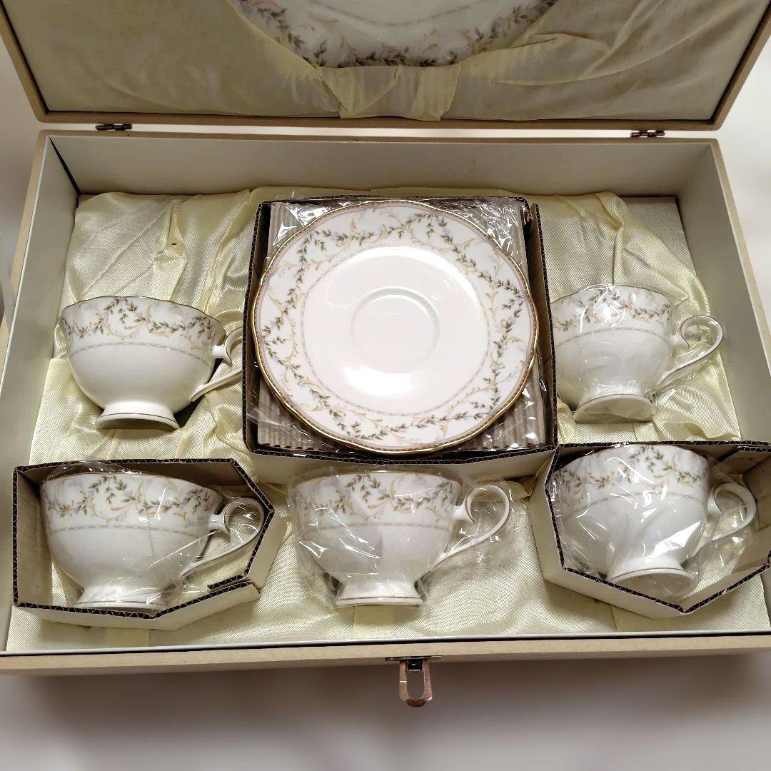 ノリタケ シエラモレナ サロンセット カップ&ソーサー5客 大皿1点/未使用品